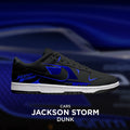 [Custom Jackson Storm X Cars] Dunk Skateboarding Shoes Unisex Low-top Blue/Black