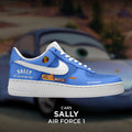 [Custom Sally X Cars] Air Force 1 Skateboarding Shoes Unisex Low-top Blue