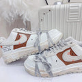 [Custom Lace-up bread]  Air Force 1 Skateboarding Shoes Men