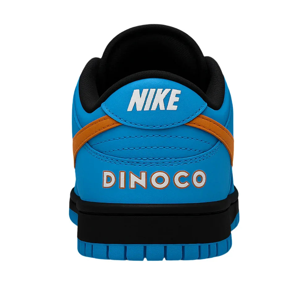 [Custom Dinoco X Cars] Dunk Skateboarding Shoes Unisex Low-top Blue/Orange