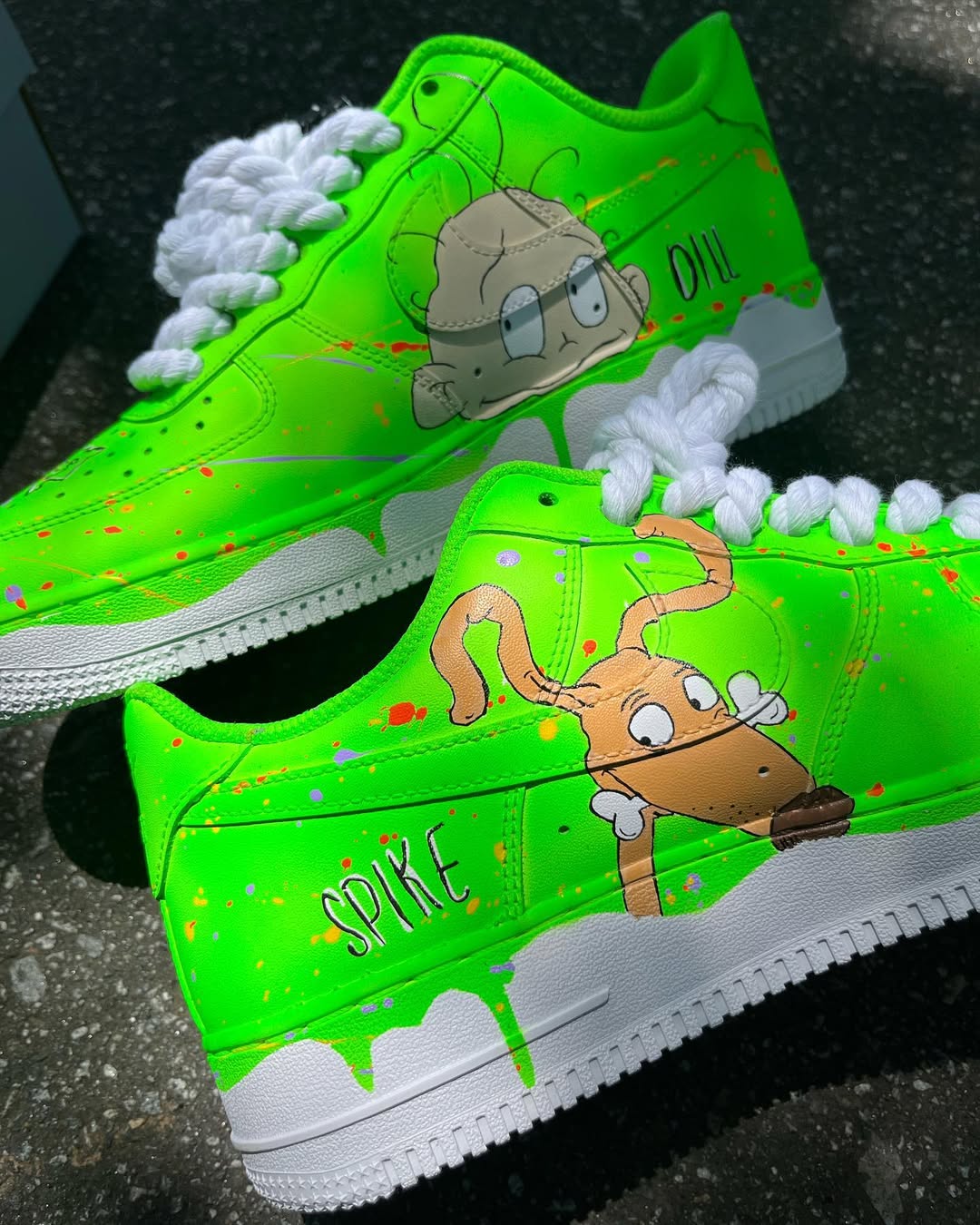 [Customized Rugrats x Hey Arnold! Chaos AF1] Air Force 1 Shoes Unisex Hand Painted
