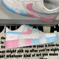 [Custom Cotton Candy Ocean]  Air Force 1 Skateboarding Shoes Women's