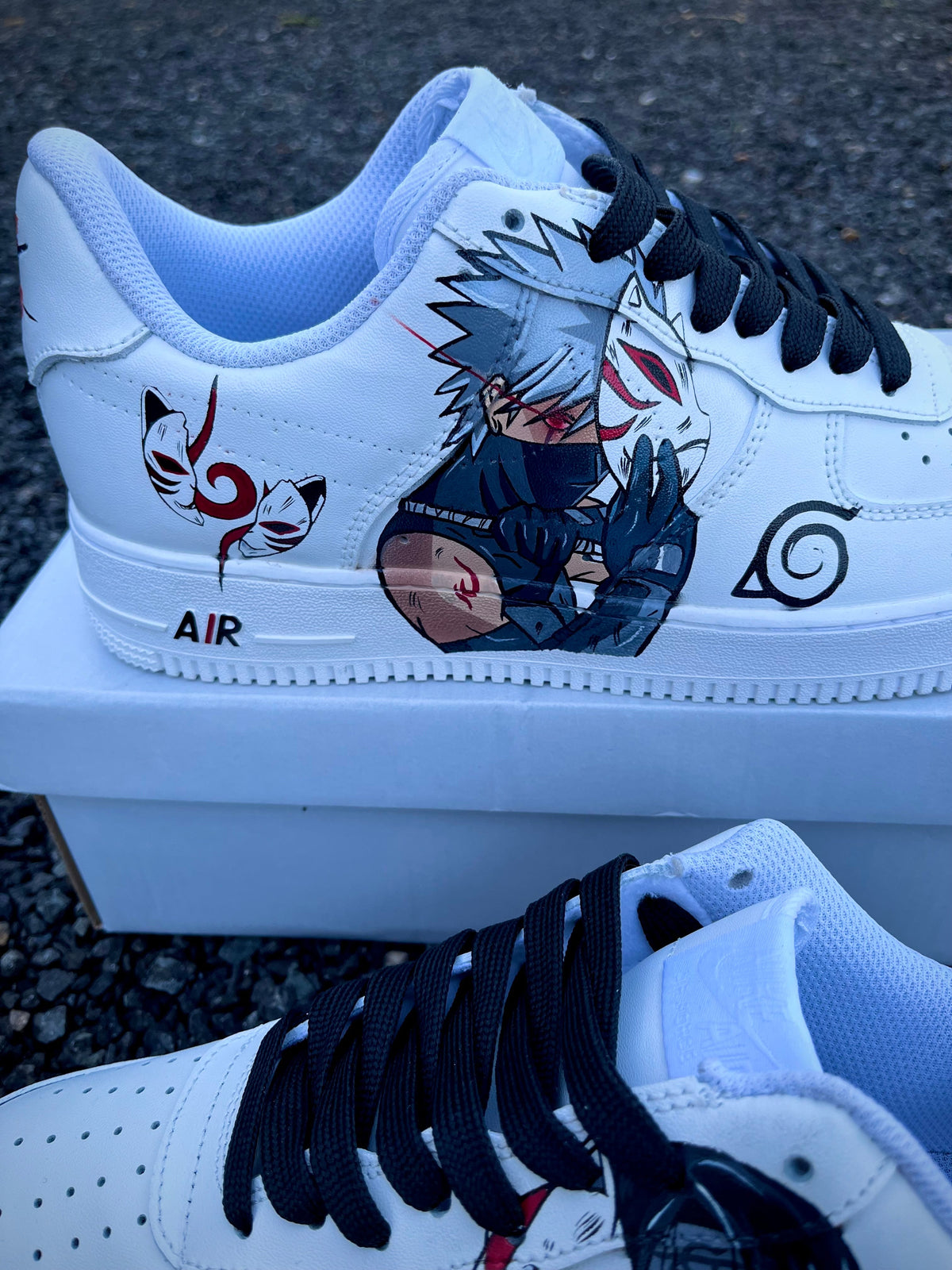 [Custom  Itachi Vs Kakashi Anbu] Air Force 1 Skateboarding Shoes Unisex
