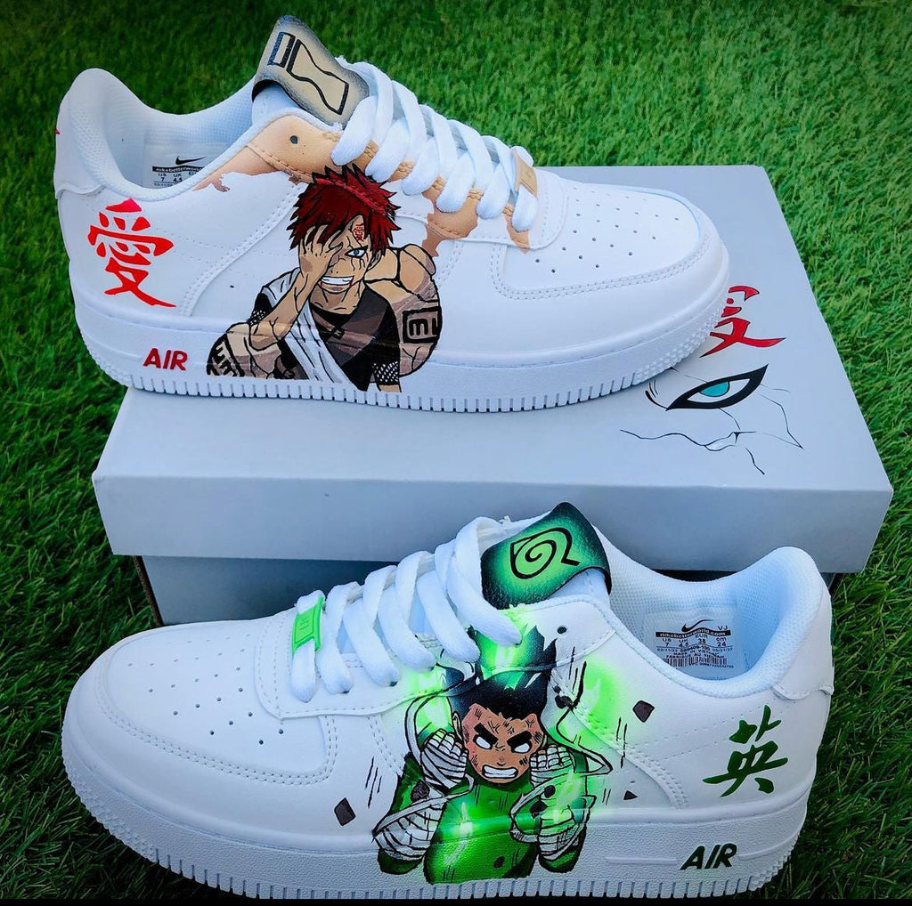 [Custom Naruto Shippuden Gaara Vs Rock Lee] Air Force 1 Skateboarding Shoes Unisex