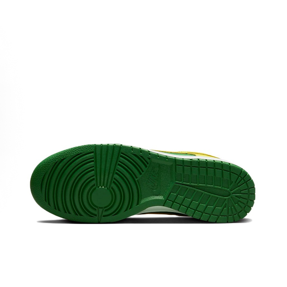 [Custom Flame Skeleton] Dunk Skateboarding Shoes Unisex Low-top Beige/Brown/Green
