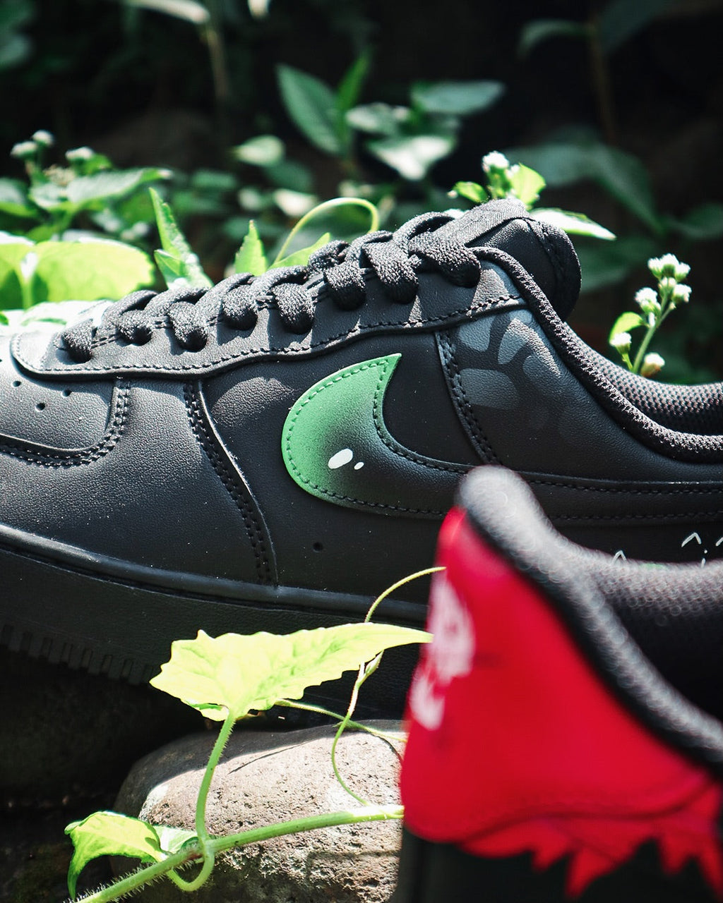 [Custom Toothless] Air Force 1 Skateboarding Shoes Unisex Black