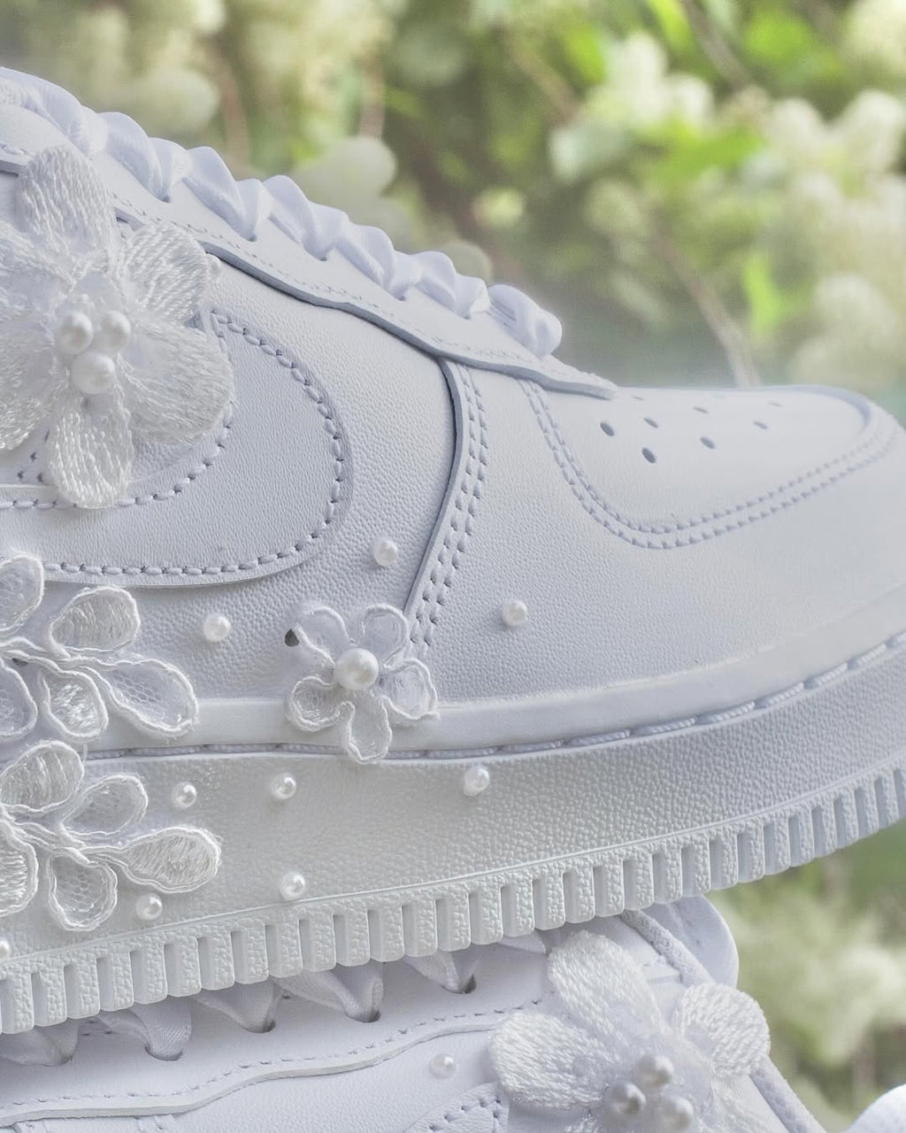 [Custom Bridal Embroidery - Aether Veil] Air Force 1 Skateboarding Shoes Unisex
