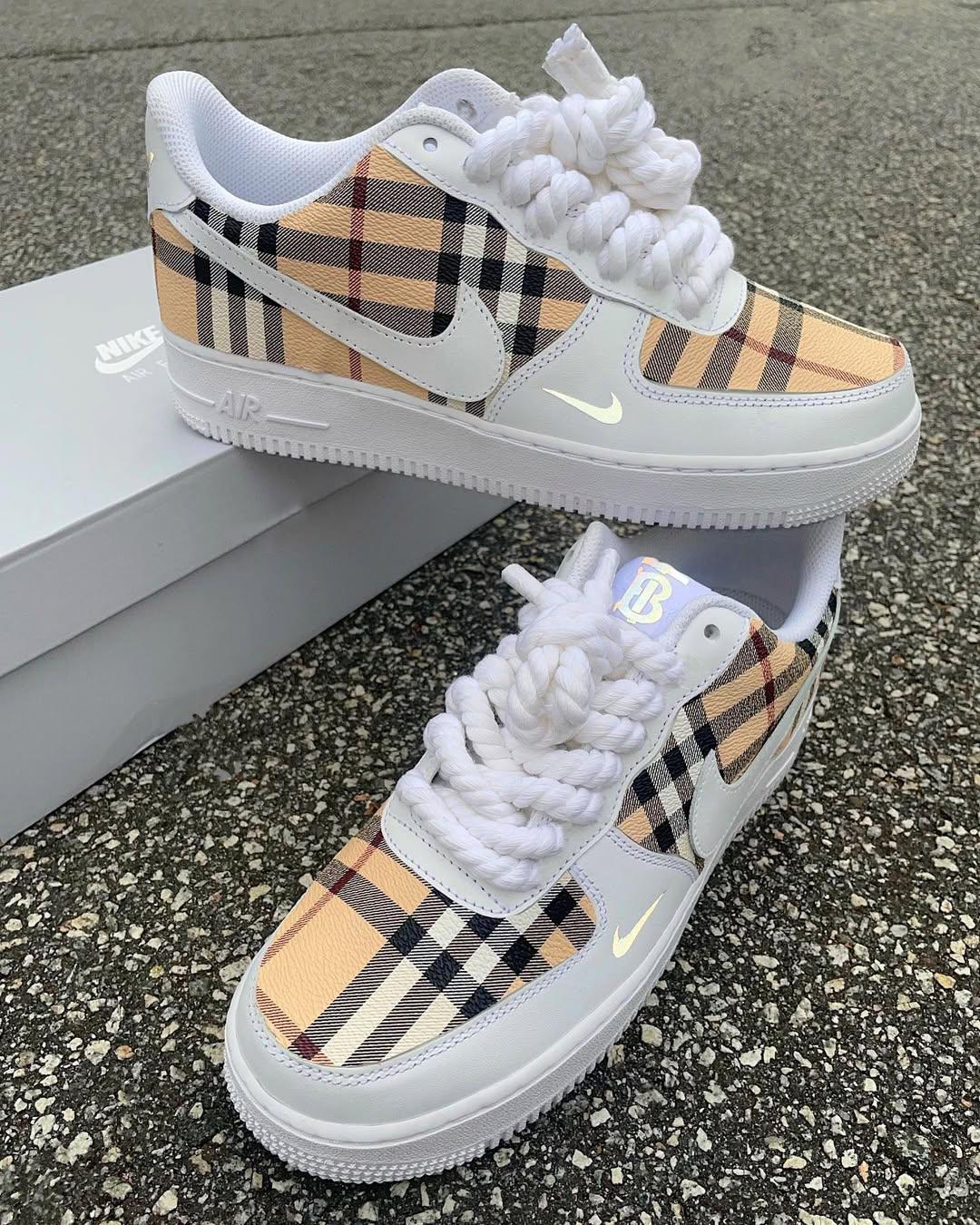 [Customized Tahitian] Air Force 1 Shoes Unisex Hand Painted Pink/White/Red/Blue