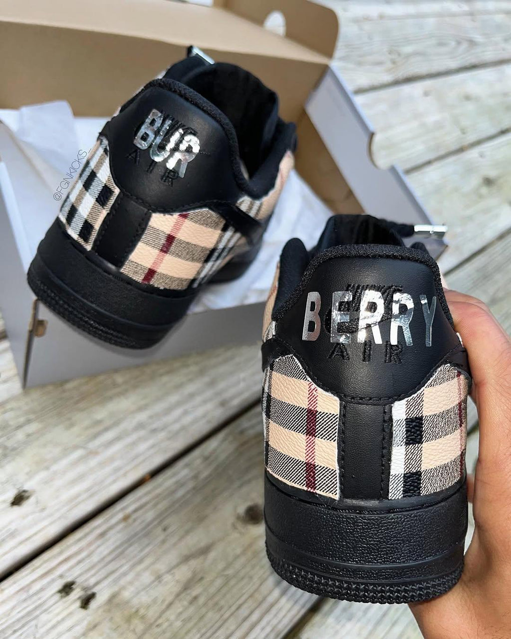 [Customized Tahitian] Air Force 1 Shoes Unisex Hand Painted Pink/White/Red/Blue