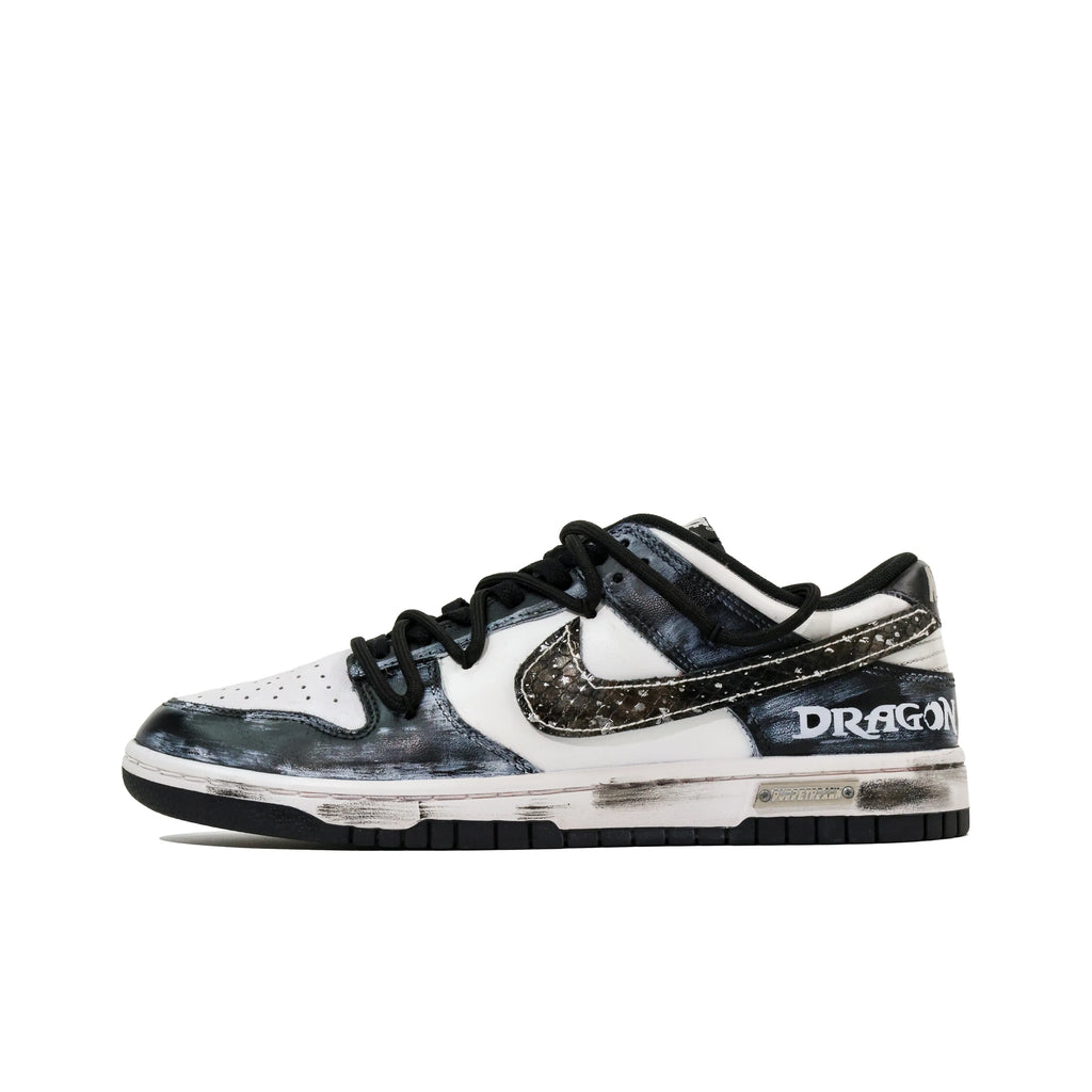 [Custom Toothless] Dunk Low Skateboard Shoes Unisex Black