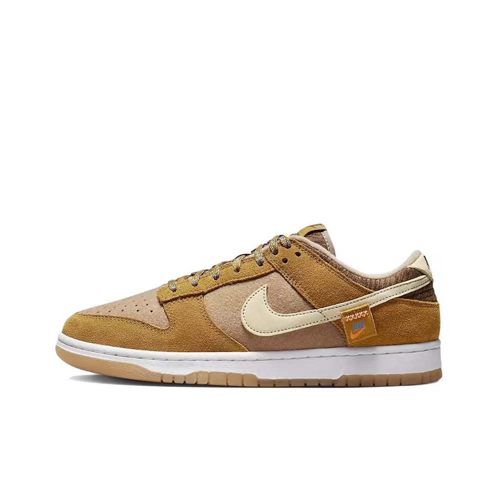 [Custom Bear Cub] Dunk Skateboarding Shoes Unisex Brown/White