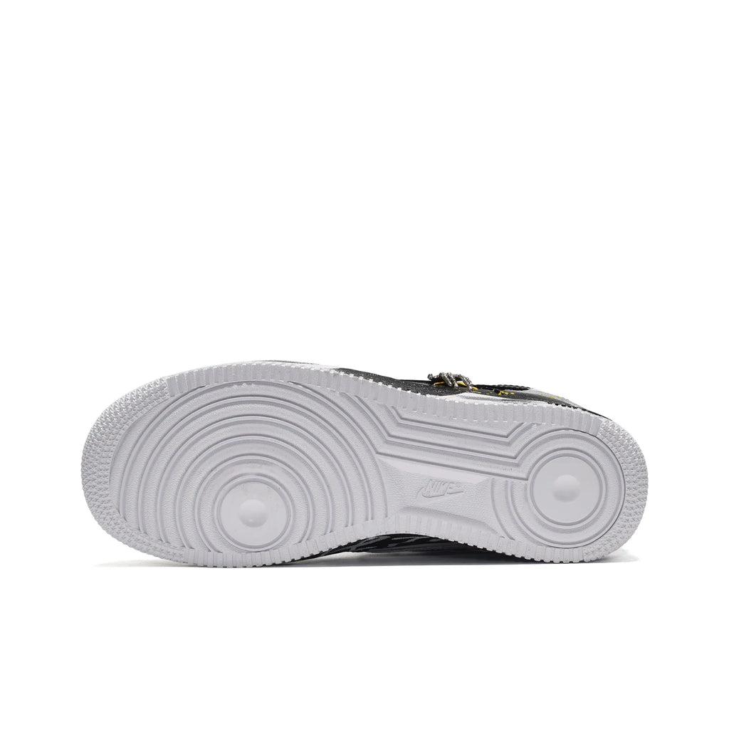 [Customized Ink Wash&Hand-drawn Patterns] Air Force 1 Low-top Shoes Unisex Black and white