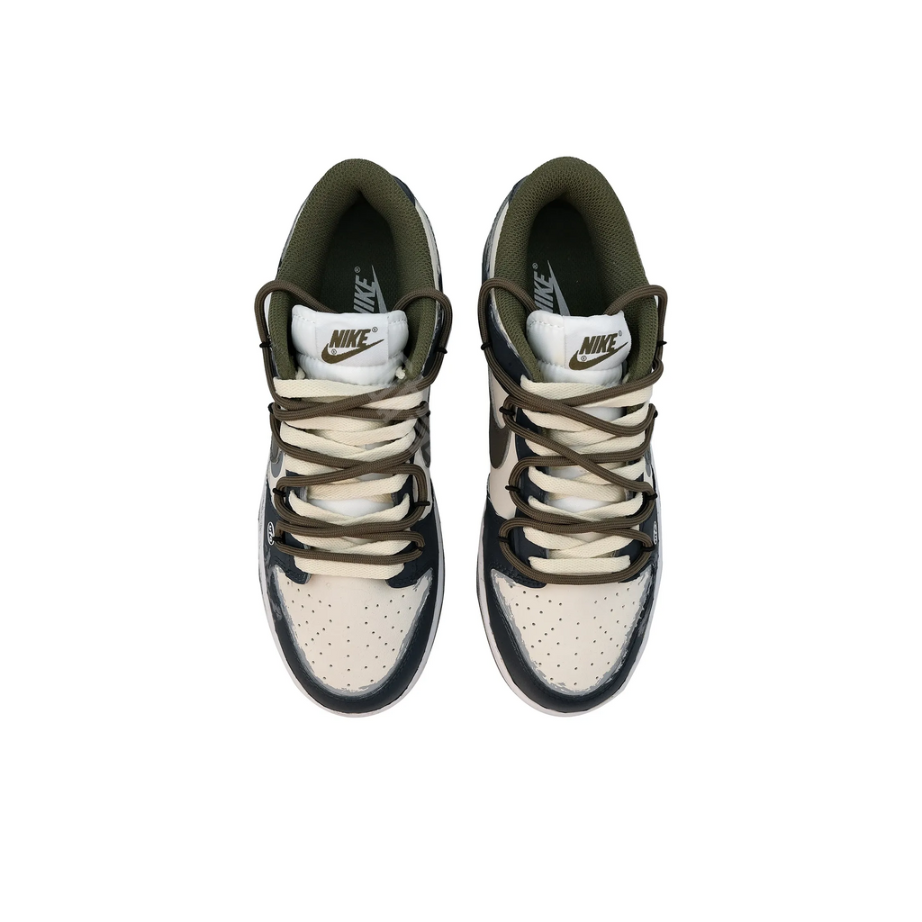 [Custom Mottled Cosmos] Dunk Skateboarding Shoes Unisex Blue/Gray