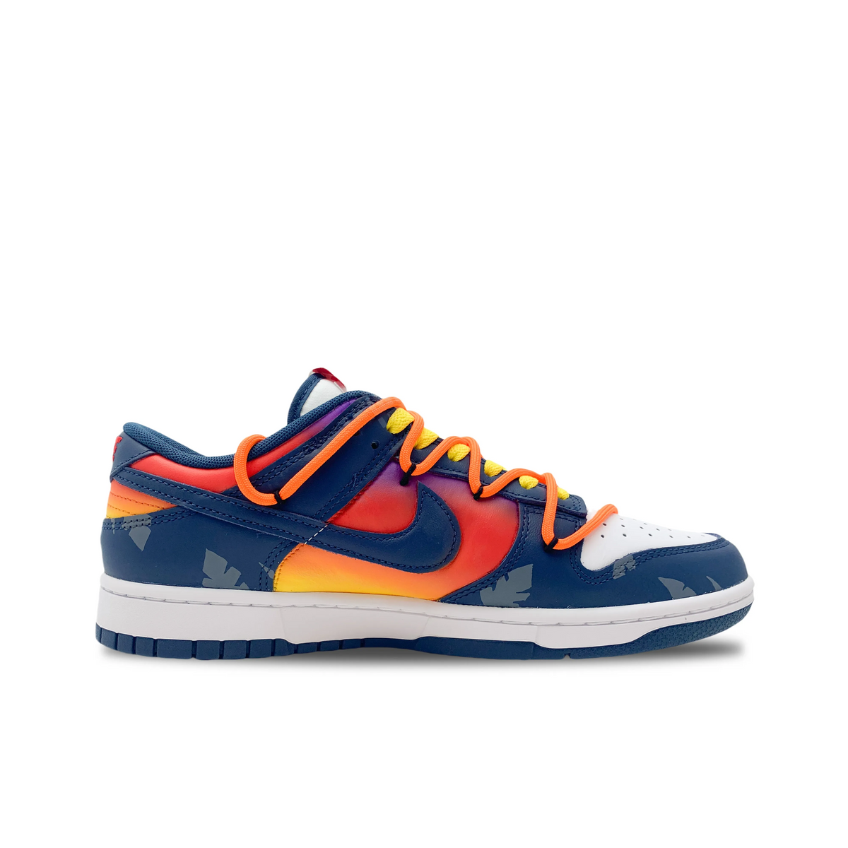 [Custom West Coast] Dunk Skateboarding Shoes Unisex Low-top Blue/Faded Color