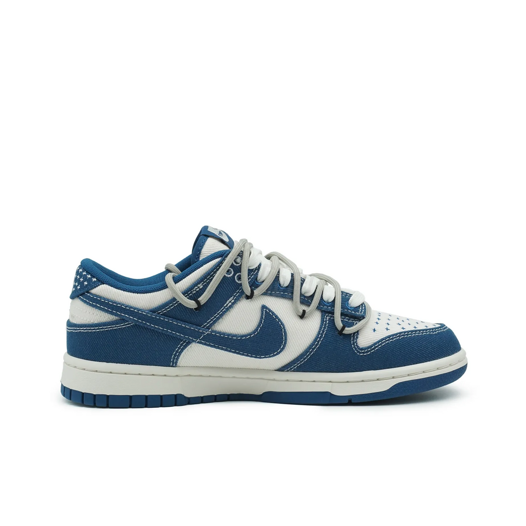 [Custom Blue Jean Rider] Dunk Low Skateboard Shoes Unisex Denim Style