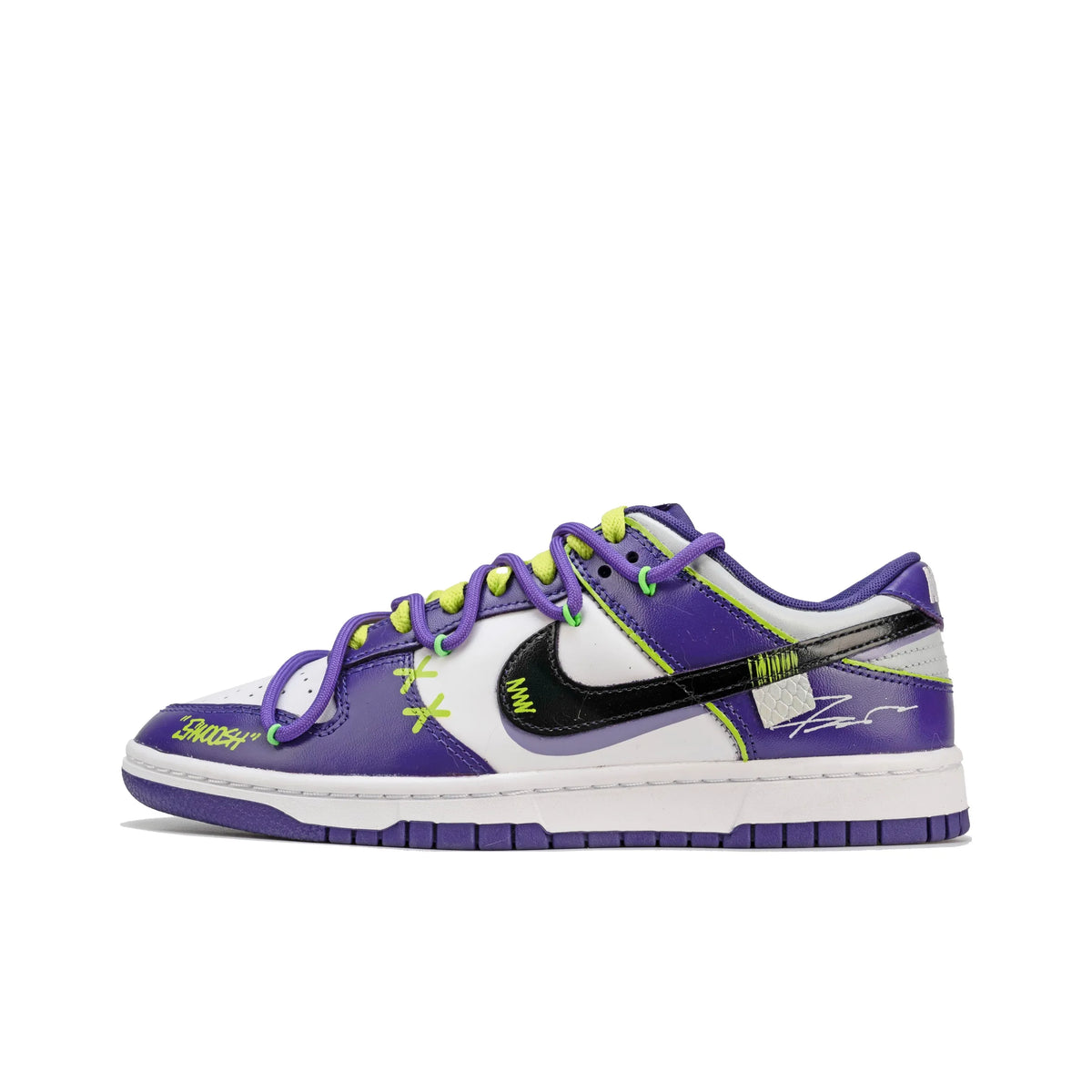 [Custom Evangelion] Dunk Retro Men's  Skateboarding Shoes Purple