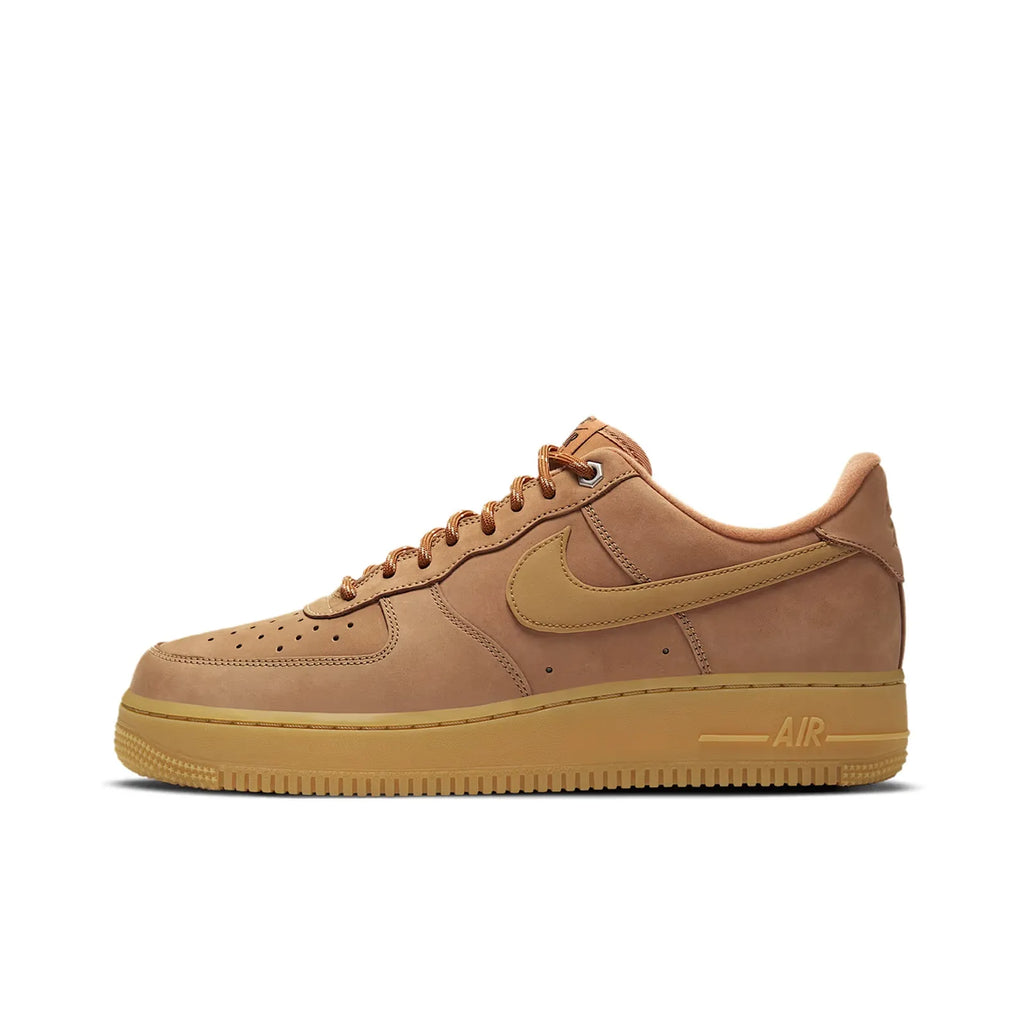 [Customized Golden Wheat Waves] Air Force 1 Low-top Shoes Unisex Sneakers Brown