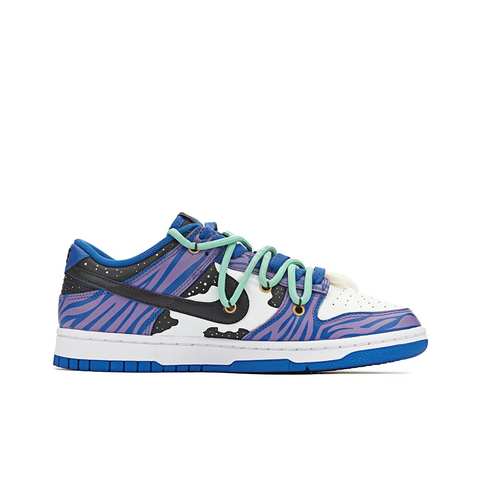 [Custom Avatar] Unnk Skateboard Shoes Unsex Low-Top Blue/Purple