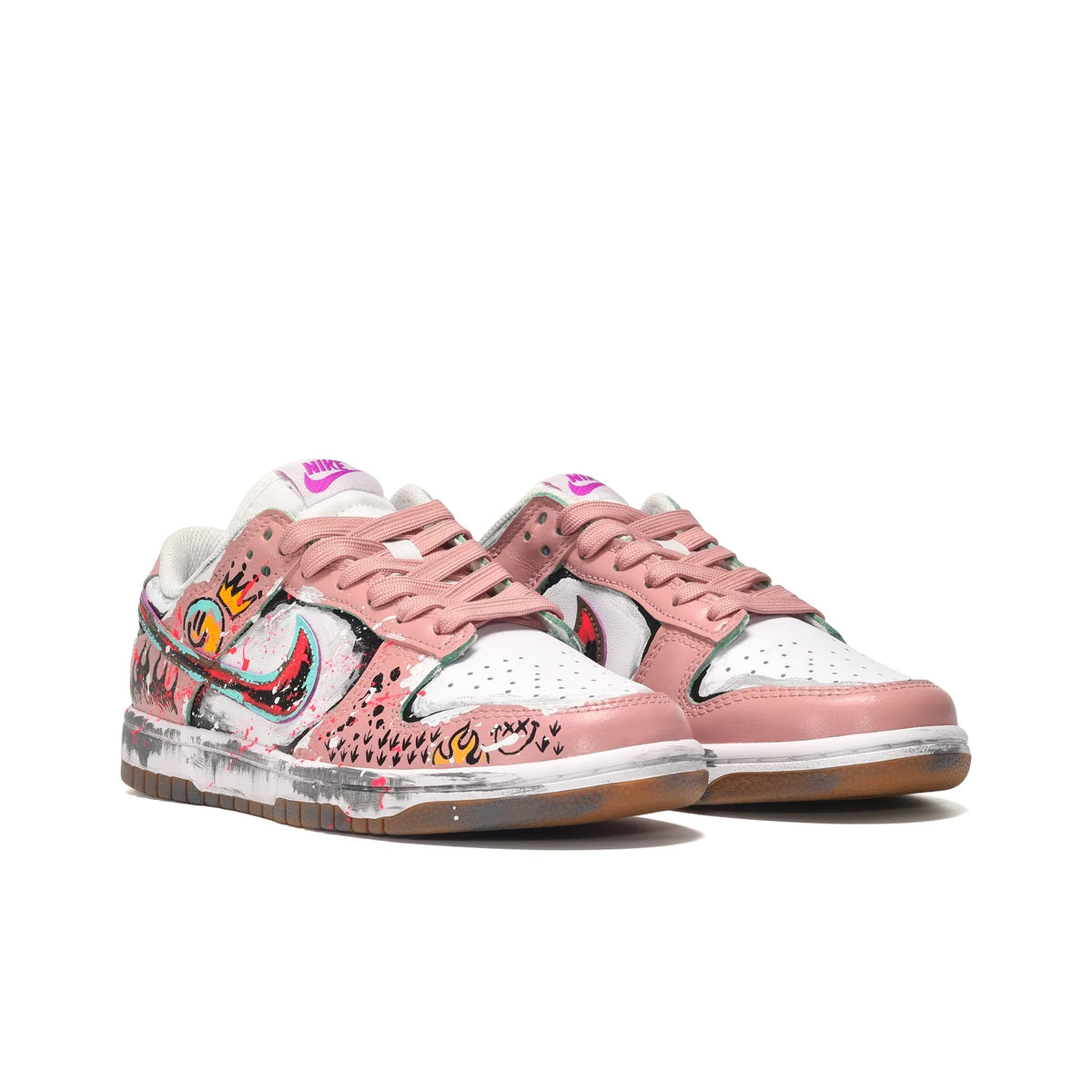 [Custom Smiley Face] Air Force 1 Skateboarding Shoes Unisex