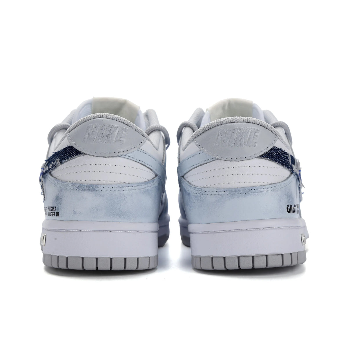 [Custom Denim Drifter] Dunk Low Skateboarding Shoes Unisex Denim Style