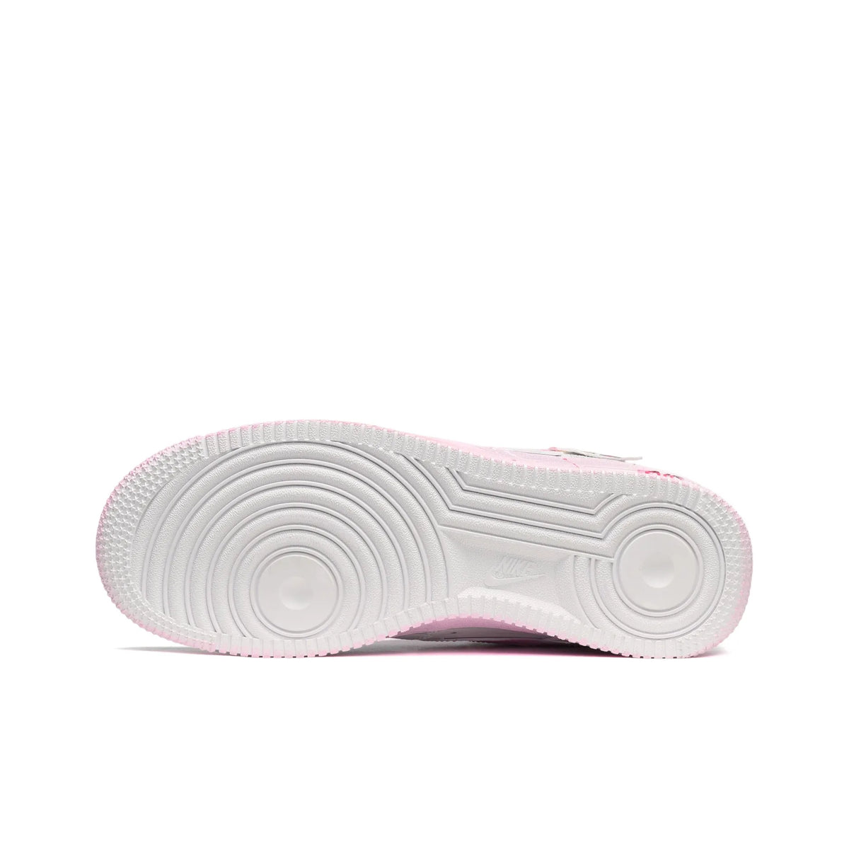 [Custom Fluorescent Graffiti] Air Force 1 Skateboarding Shoes Unisex Pink/Gray