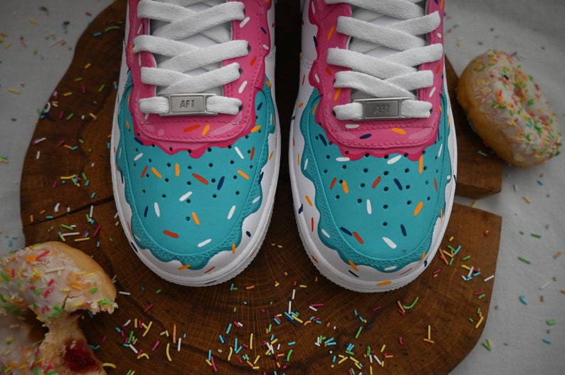 [Customized The Simpsons] Air force 1 mid Shoes Unisex Hand Painted