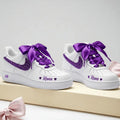 [Customized Name & Ribbon Lace] Air Force 1 Low-top Shoes Unisex Hand-Painted Sneakers