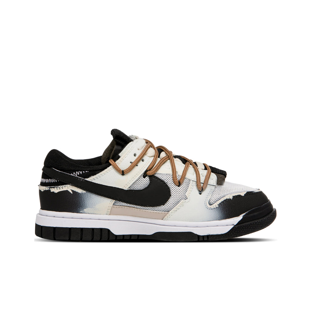 [Custom End Star] Air Dunk Jumbo Skateboard Shoes Unisex Gradient Graffiti Black/White