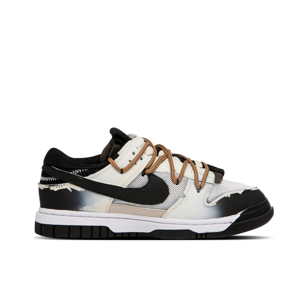 [Custom End Star] Air Dunk Jumbo Skateboard Shoes Unisex Gradient Graffiti Black/White