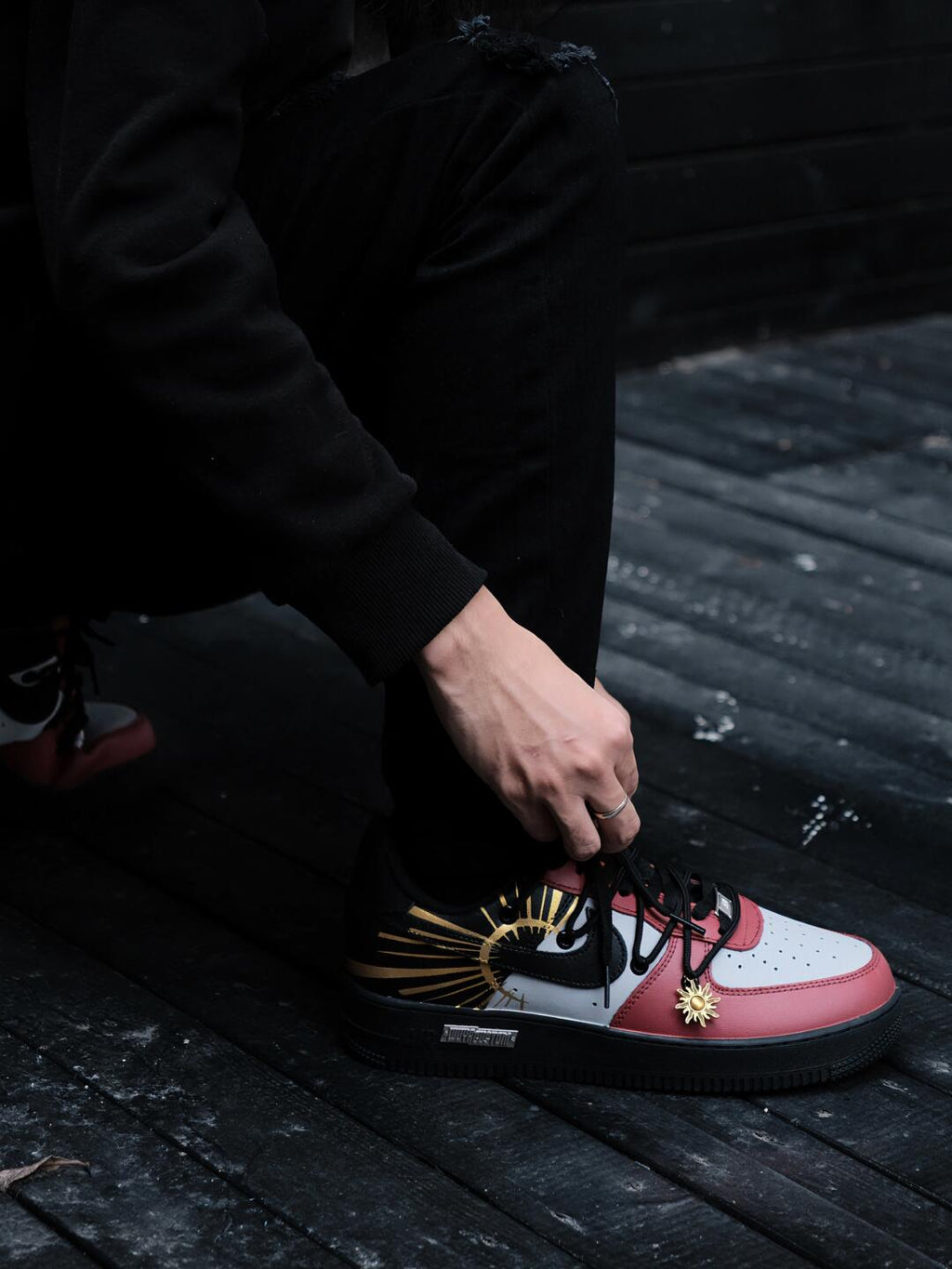 [Custom Apollo's Light] Air Force 1 Skateboarding Shoes Unisex