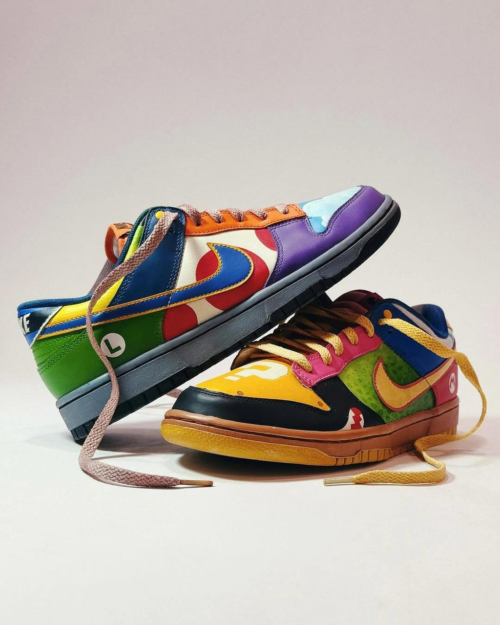 [Custom Super Mario] Dunk Skateboarding Shoes Unisex